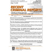 Recent Criminal Reports - 2020
